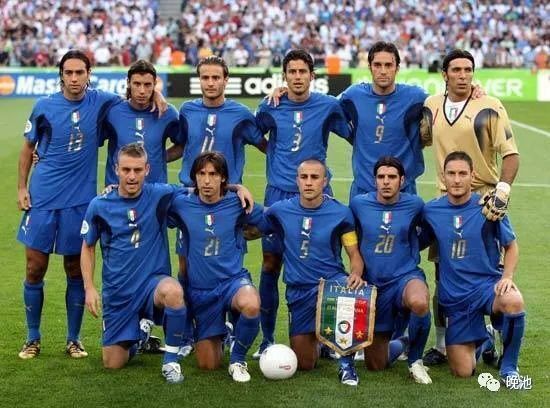 17年前今天意大利男足世界杯首战2-0加纳，当年男模队帅哥你还能认出几个？（2006年6月12日）